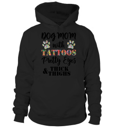 Dog mom with pretty eyes thick and thighs kid ladies tee