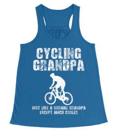 Mens Cycling Grandpa Cool Love Cycle Biking Riding T-Shirt