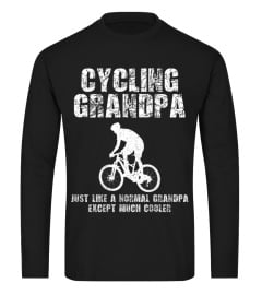 Mens Cycling Grandpa Cool Love Cycle Biking Riding T-Shirt