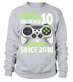 Level 10 Unlocked Awesome 2010 Video Game 10th Birthday Gift T-Shirt