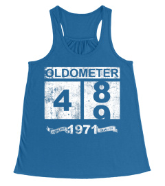 Oldometer 48 49 Born In 1971 Funny Birthday Dad Mom Gift T-Shirt