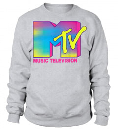 MTV Logo Fluorescent Colors Graphic T-Shirt