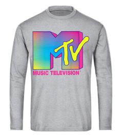 MTV Logo Fluorescent Colors Graphic T-Shirt