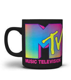 MTV Logo Fluorescent Colors Graphic T-Shirt