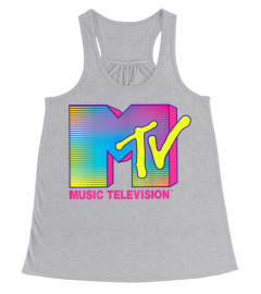 MTV Logo Fluorescent Colors Graphic T-Shirt