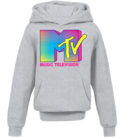 MTV Logo Fluorescent Colors Graphic T-Shirt