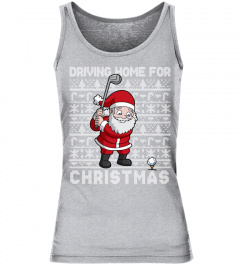 Golf Santa Claus Driving Home For Christmas Golfing Gift Sweatshirt