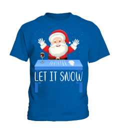 Let It Snow Santa Cocaine Adult Humor Xmas Funny Gag Gifts Pullover Hoodie