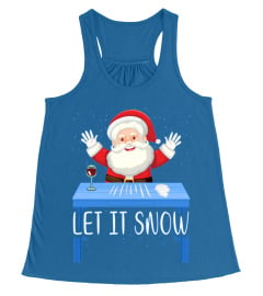 Let It Snow Santa Cocaine Adult Humor Xmas Funny Gag Gifts Pullover Hoodie