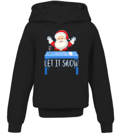 Let It Snow Santa Cocaine Adult Humor Xmas Funny Gag Gifts Pullover Hoodie