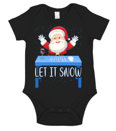 Let It Snow Santa Cocaine Adult Humor Xmas Funny Gag Gifts Pullover Hoodie