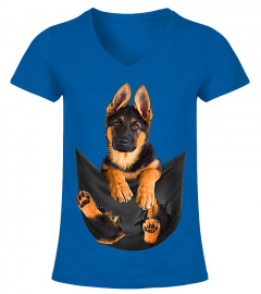 German Shepherd In Pocket Shirt Funny Dog Lover Gifts T-Shirt