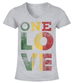 One Love T Shirt Rasta Reggae Men Women Kids Gift Tee Shirts