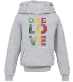 One Love T Shirt Rasta Reggae Men Women Kids Gift Tee Shirts