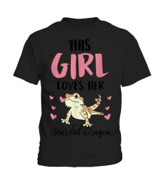 This Girl Loves Her Bearded Dragon Lizard T-Shirt