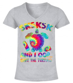 Tie Dye SKSKSK and I Oop Save the Turtles Gift Visco Girl T-Shirt