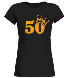 50th Birthday Crown King Queen T-Shirt Unisex