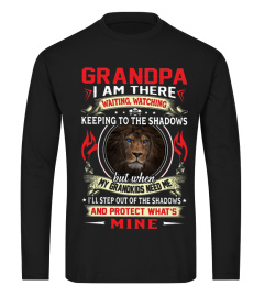 Grandpa I Am There Waiting Watching Keeping To The Shadows Lion T-shirt