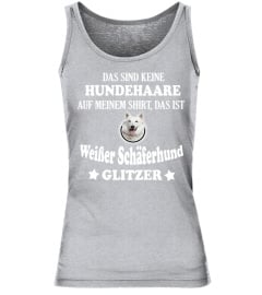 Weißer Schäferhund Glitzer T-shirt