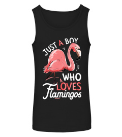 Just A Boy Who Loves Flamingos T shirt Pink Flamingo Lovers