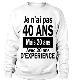 20 ANS D’EXPÉRIENCE