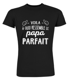 Tee-Shirt Voila à Quoi Ressemble Un Papa Parfait