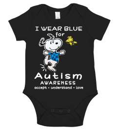 I wear blue for autism awareness month