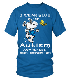 I wear blue for autism awareness month