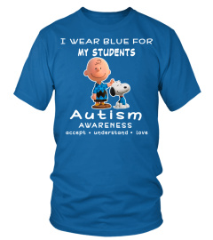 Charlie Brown snoopy for my students autism awareness