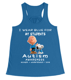 Charlie Brown snoopy for my students autism awareness