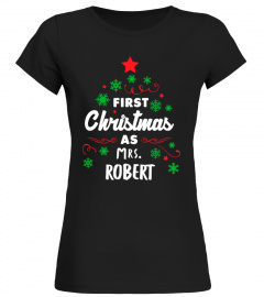 First Christmas As Mrs Robert  - Personalized