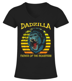 Dadzilla Retro Sunset Gorilla Father Of The Monsters