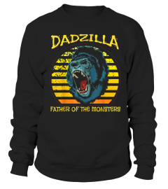 Dadzilla Retro Sunset Gorilla Father Of The Monsters