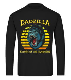 Dadzilla Retro Sunset Gorilla Father Of The Monsters