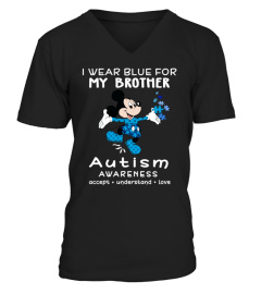 Mickey wear blue for my brother autism awareness