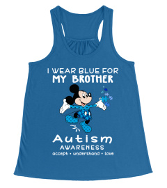 Mickey wear blue for my brother autism awareness