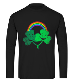 LGBT Rainbow Lucky Shamrock Saint Patricks Day T Shirt