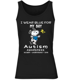 I wear blue for my boy autism awareness