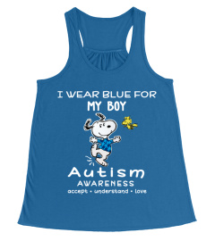 I wear blue for my boy autism awareness