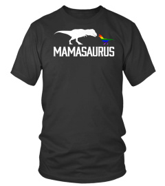 Mamasaurus LGBT Mom Rainbow T Rex Premium