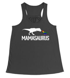 Mamasaurus LGBT Mom Rainbow T Rex Premium