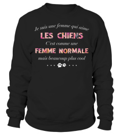 Je suis une femme qui aime les chiens