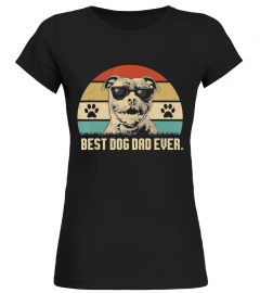 Vintage Best Pitbull Dog DAD Ever Fathers Day