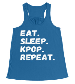 Eat Sleep Kpop Repeat Funny Korean Korea Pop Music Fan T-Shirt