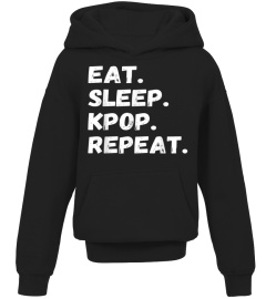 Eat Sleep Kpop Repeat Funny Korean Korea Pop Music Fan T-Shirt