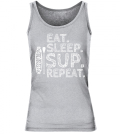 Stand Up Paddle - Eat. Sleep. Sup. Repeat Boarding Isup Pullover Hoodie