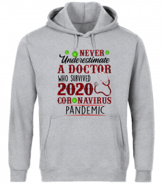 Never Underestimate A Doctor Who Survived 2020 Coronavirus Pandemic Shirt