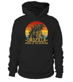 Dadzilla Father Of The Monsters Retro Vintage Sunset