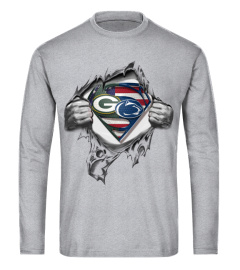 Green Bay Packers And Penn State Nittany Lions Superman Tshirt