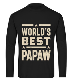 Mens World's Best Papaw Grandpa Gift